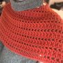 Hand made,rust-colored, crocheted poncho/Shawl Image 4