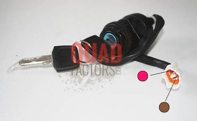 2 Pin Ignition Key Switch for Yamaha YFM350 Raptor 2003 2004 2005 2006 2007 2008