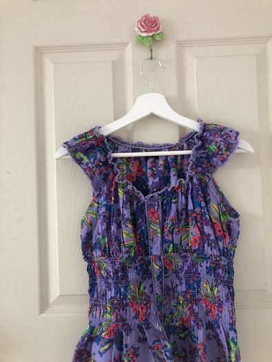 Women's Purple Floral Blouse Cami