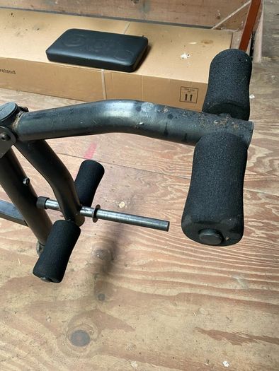 Multi-exercise Bench press with weights and accessories