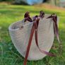 Handmade Tote Bag with Leather Straps Image 3