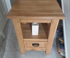 Rustic Drawer / Lamp Table