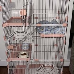 Three story cat cage