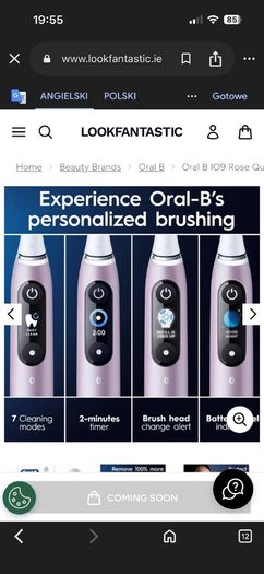 Oral-B iO9 Electric Toothbrush Brand New