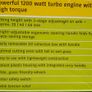 Florabest 1200w Electric Corded Lawnmower Turbo Engine With High Torque Image 2