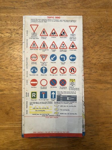 Vintage Esso UK Map & Travel Guides