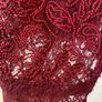 New Zara Lace Top - Size L / Size 12 Burgundy Image 3