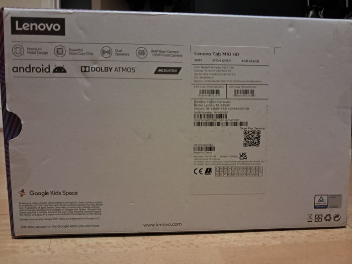 Lenovo Tab M10 HD Tablet