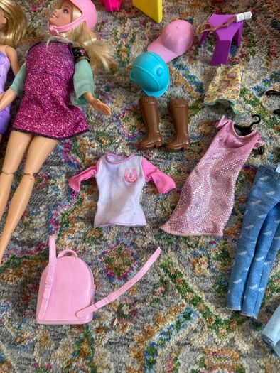 Barbie Campervan/Slide/Pool/Dolls/Accessories