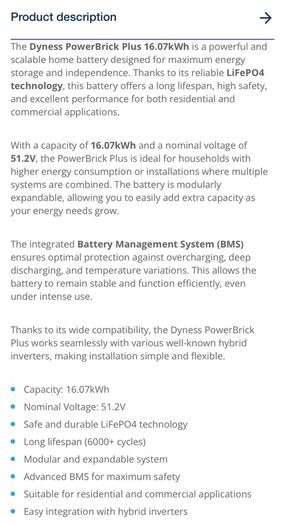 New Dyness powerbrick plus 16kwh