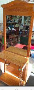 hall table and mirror