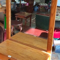 hall table and mirror
