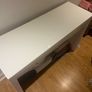 White glass covered table Image 3