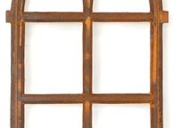 main image for ad Iron Window with Round Arch | Approx. 98 x 54 cm | Cast Iron Window in Antique Style | for Garden Wall, Garden Shed and Stable Window