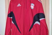 Liverpool FC Adidas 2007/08 1/4 Zip Hooded Drill Top - Small size