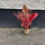 Dried flower arrangement in glass vase Image 3
