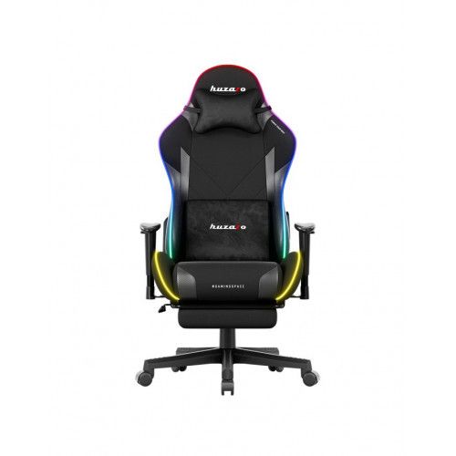 Huzaro Force 5.7 Black RGB Gaming Chair with Extendable Footrest