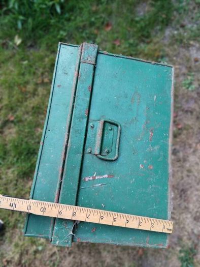 old metal trunk