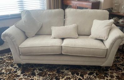 Sofa / couch 3 seater cream new