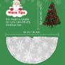 Christmas Tree Skirt 36 Inch Jacquard Cashmere Snowflake Xmas Tree Skirt MULTIPLE SIZES (FREE POSTAGE) Image 4