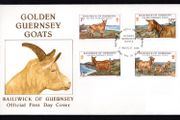 1980 Guernsey Golden Guernsey Goats Commemorative Stamps Addressed First Day Cover (FDC)