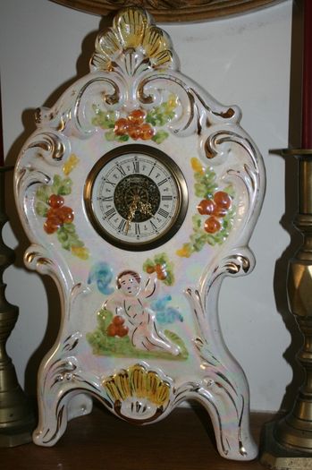 Vintage Mercedes Porcelain Clock Made In Germany