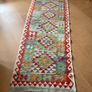 Kilim Afghan rug Hallway runner Image 2