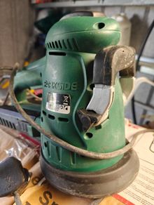 Electric orbital sander.