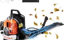 Backpack Leaf Blower, 63CC 2-Cycle Gas Leaf Blower with 1.89L Fuel Tank, 1110CFM Air Volume 220MPH Speed, Ideal for Lawn Care, Leaf Cleaning, and Snow Removal