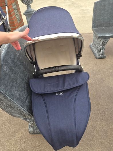 Egg pram 3-piece set in navy
