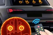 Expressive LED Car Sign: The Hand Gesture Remote Display