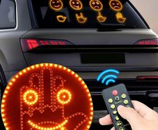 Expressive LED Car Sign: The Hand Gesture Remote Display