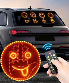Expressive LED Car Sign: The Hand Gesture Remote Display
