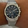 Casio Men Chronograph Quartz Watch with Stainless Steel Strap Silver Image 2