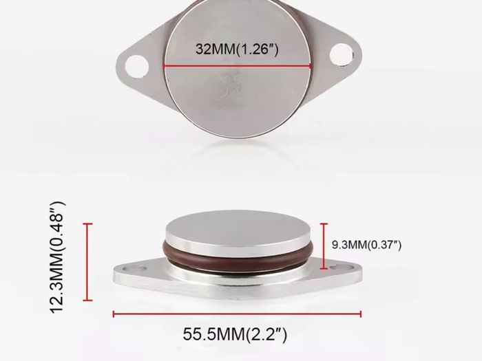 6PCS 33MM Aluminum Diesel Swirl Flap Blank Repair Delete Removal Kits For BMW E39 E46 E53 E60 x5 3L engine