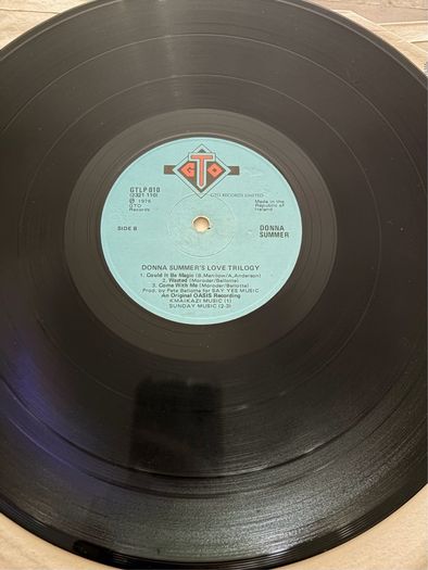 Donna Summer A Love Trilogy 197612 inch LP