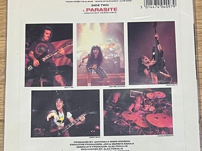 Anthrax Anti-Social vinyl single coloured