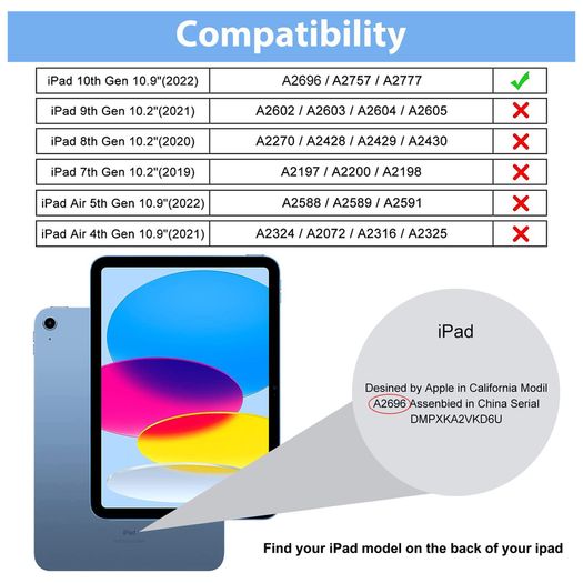 For iPad 2022 10th Gen Tempered Glass Screen Protector Saver Glass A2757 A2696 New - FHT02IPTG