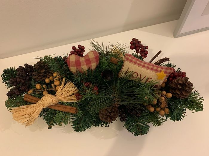 Fancy Christmas Candle holder 40 cm long