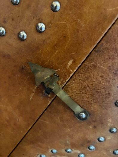 Moroccan Leather Vintage Mirror