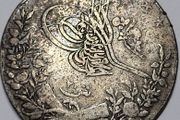 Egypt 20 Qirsh 1327 1913 Silver Coin