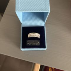 Newbridge silver silver plated CZ Baguette ring