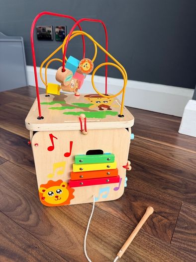 Wooden Activity Cube