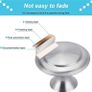 20 PCS Kitchen Door Knobs Stainless Steel Cupboard Handles Round Mushroom Door Pull Handle Knobs Polished Wardrobe Door Knobs Drawer Knobs with Screws for Drawer Door Cupboard (FREE POSTAGE) Image 4