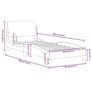 Bed Frame "Dover" Light Grey 90x190 cm Single Velvet Image 4
