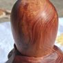 Japanese Mid Century Cedarwood Lucky God Deity(1.3kgs) Image 9