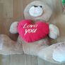Large Teddy holding a heart Image 5