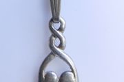 Vintage Sterling Silver 925 Pendant Necklace length 18" - 2,7g