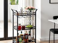 main image for ad Serving trolley, trolley with 3 levels, with castors