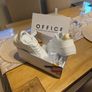 Frankie Embossed Lace Up Trainers  White Image 2
